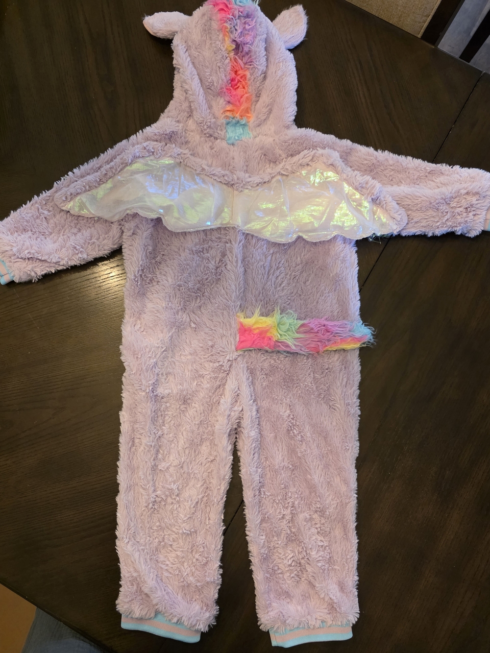 Target Lilac Plush Unicorn Hooded One-Piece with Rainbow Mane